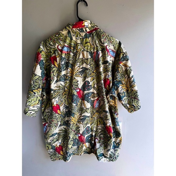 VTG The Hawaiian Original Hilo Hattie Mens Parrot Tropical Shirt XL Parrots - Picture 5 of 6